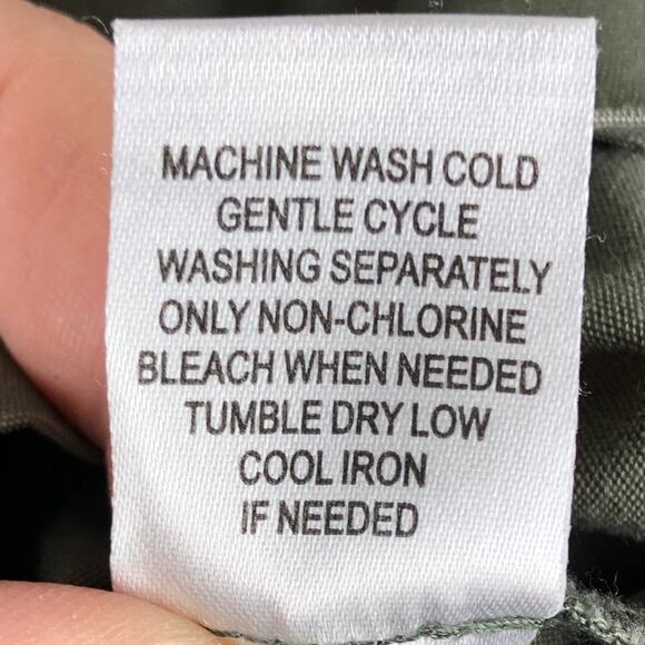 Sound Matter Green Drawstring Snap Front Lightweight Utility Anorak Jacket Coat - Picture 8 of 10